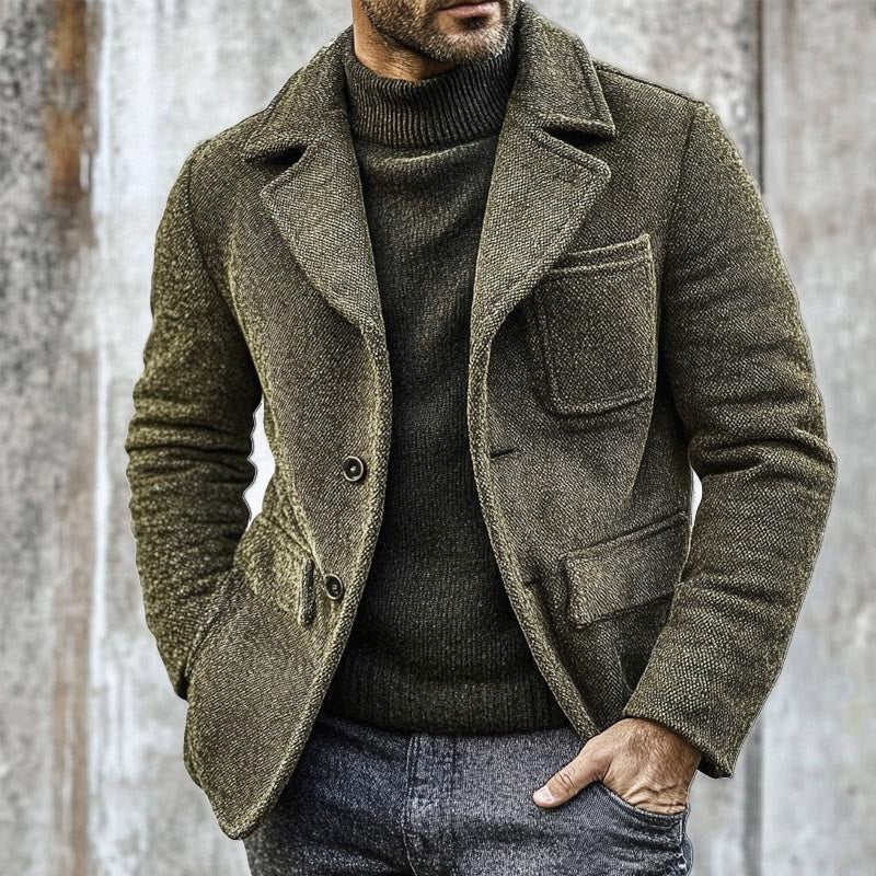 Men's Vintage Canvas Single Breasted Jacket 32815537X