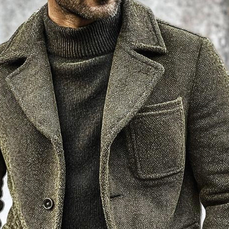 Men's Vintage Canvas Single Breasted Jacket 32815537X